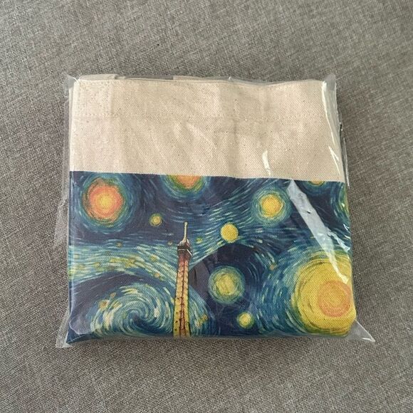 Paris Starry Night Canvas Tote - Picture 4 of 5